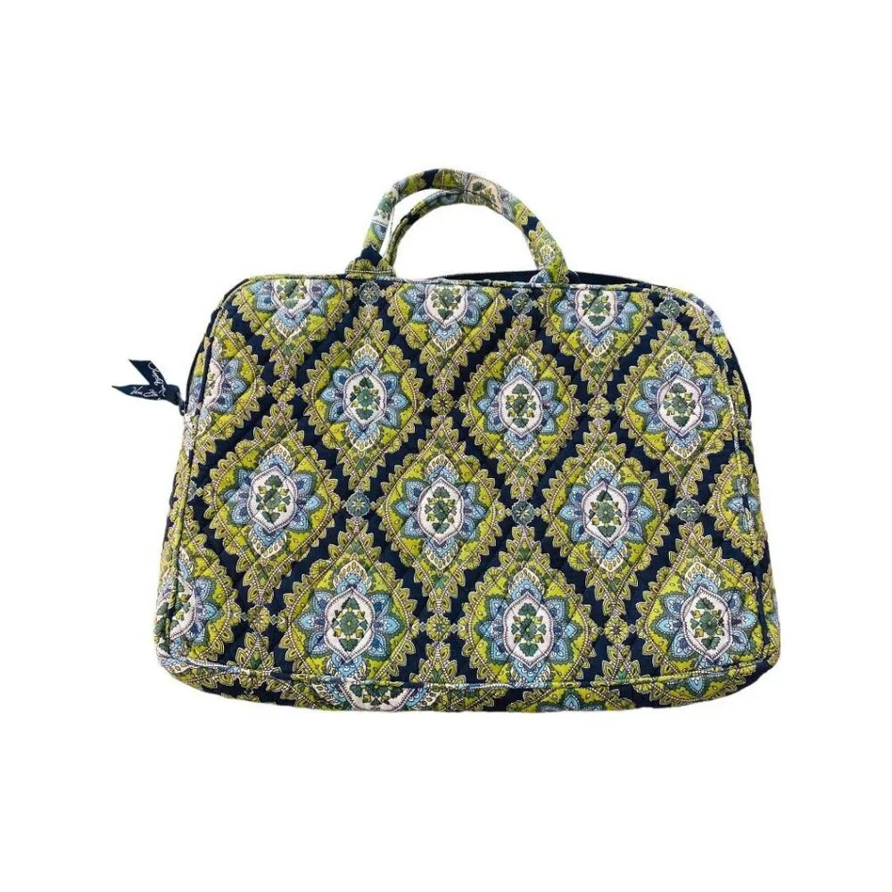 Vera Bradley Cambridge Laptop Sleeve Tote Bag Monogrammed Personalized 